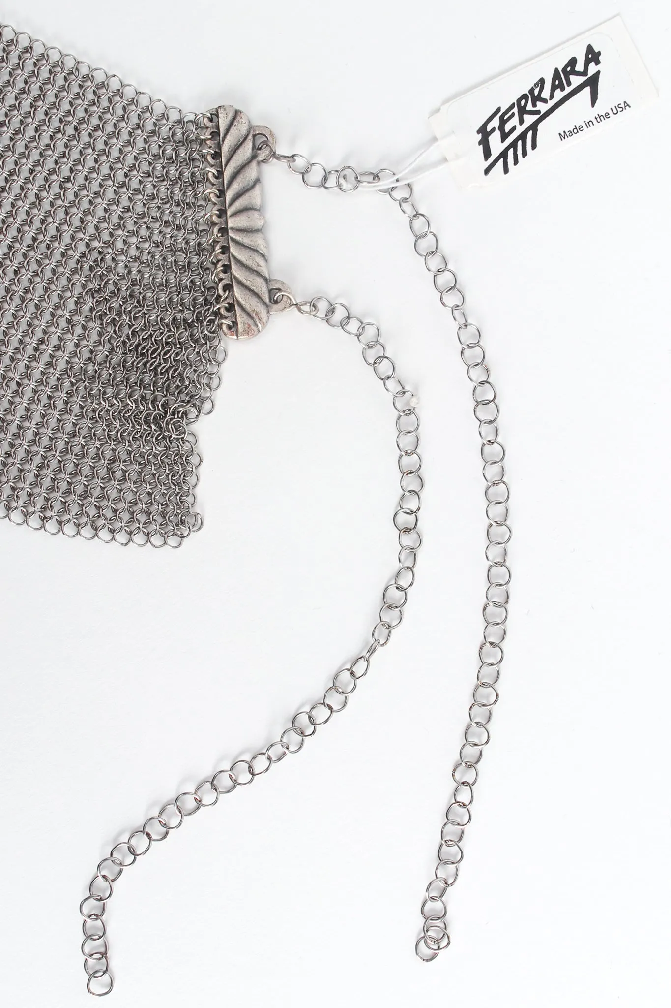 Pewter Mesh Layered Choker Collar