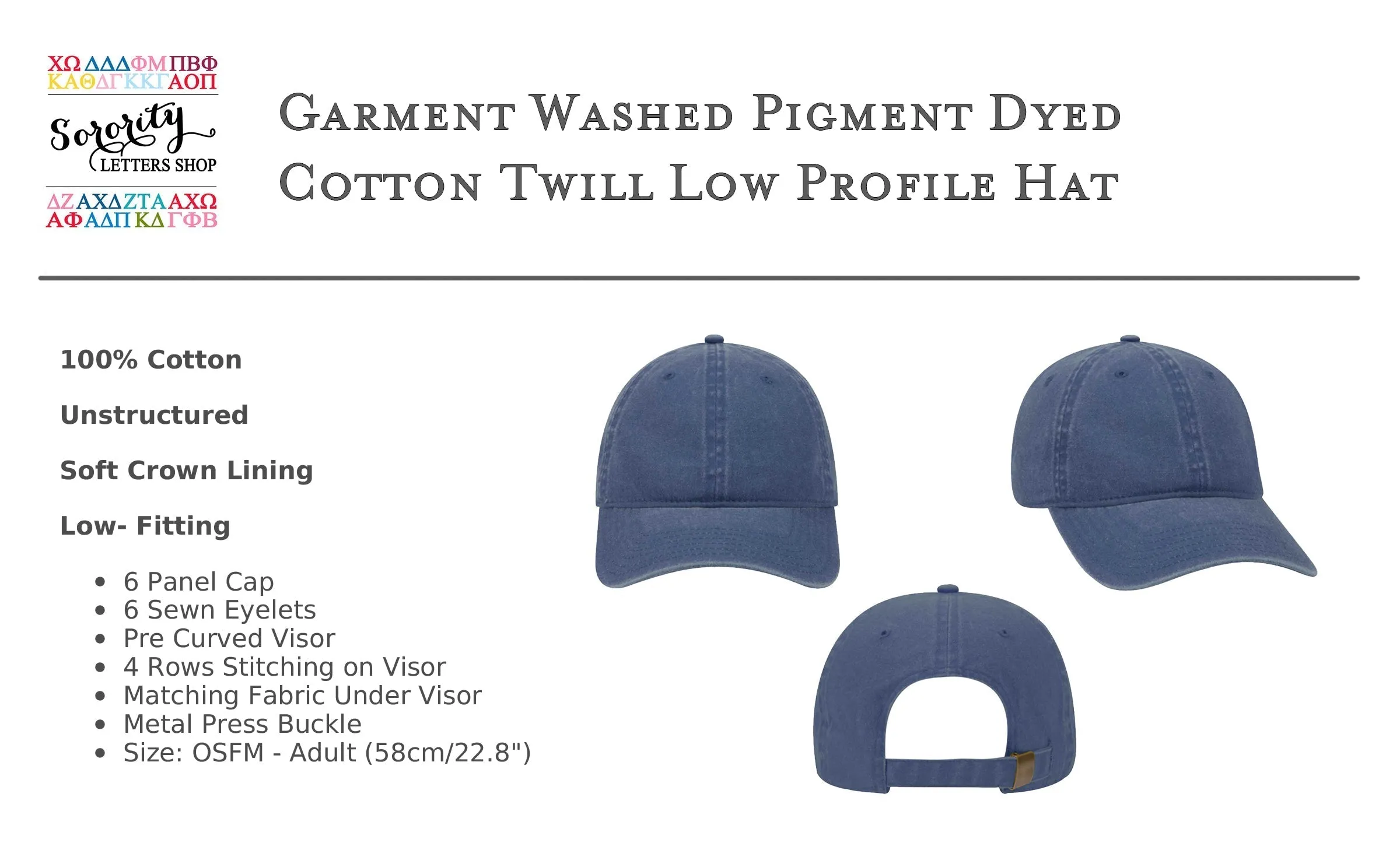 Pi Kappa Alpha PKA Relaxed Fit Hat
