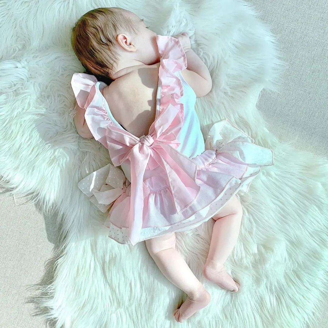 Pink Frilled Bow Bloomers
