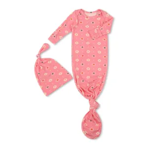 Pink Petals Knotted Gown & Hat