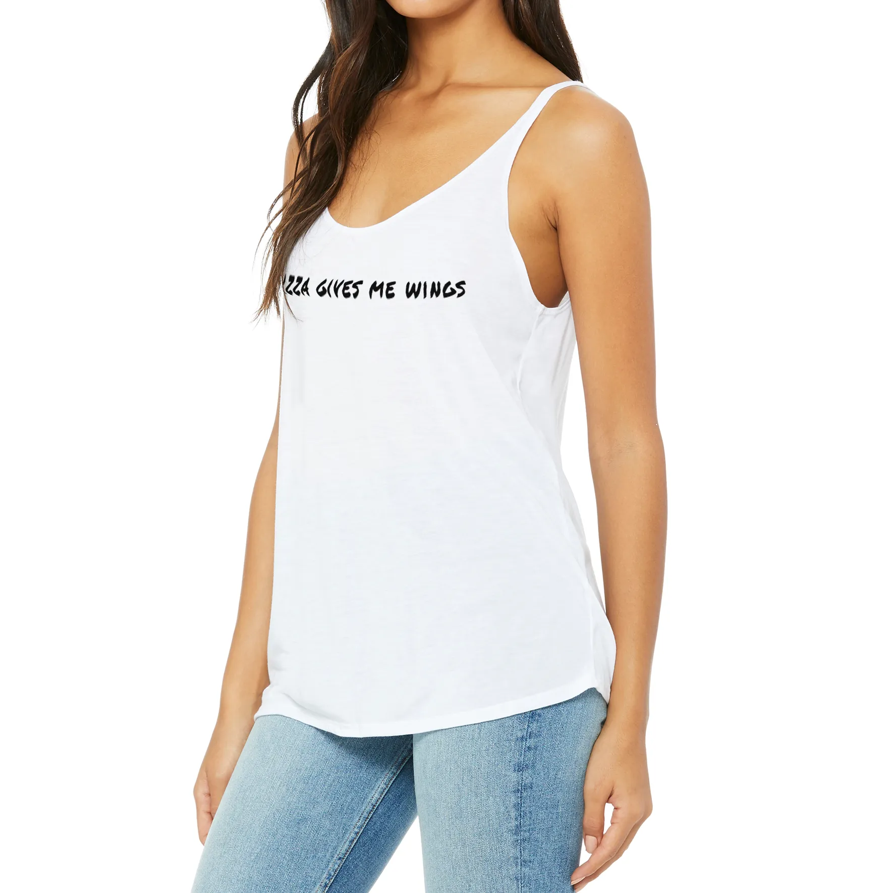 Pizza Wings Slouchy Tank Top