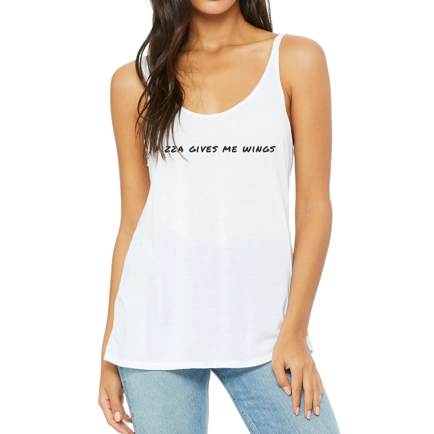 Pizza Wings Slouchy Tank Top