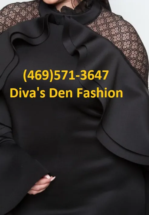 Plus Frilled Dress