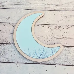 Plywood and Acrylic Mirror - Moon