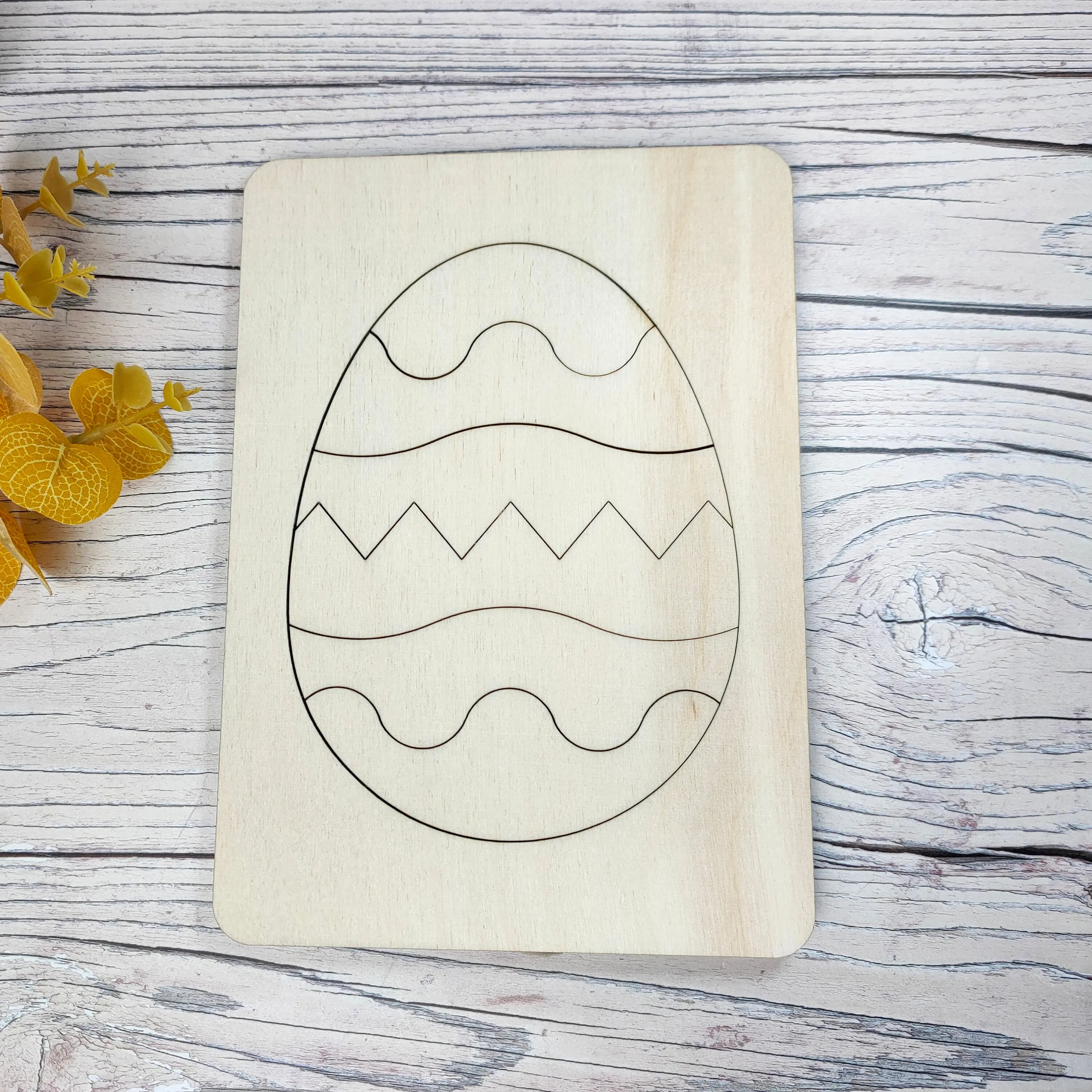 Plywood Easter Egg Puzzle