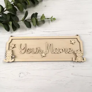 Plywood Personalised Street Sign Kit - Safari