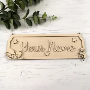 Plywood Personalised Street Sign Kit - Superhero Boy