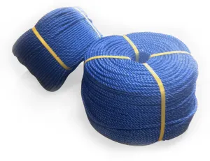 PNT Blue 3 Strand Polypropylene Rope (Special Price 1200' coil)