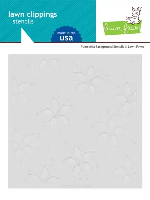 Poinsettia Layered Background Stencils LF3280 Lawn Fawn