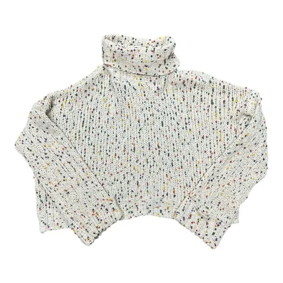 POL - NWT - Cream Cowl Neck Sweater with Cozy Knit Texture