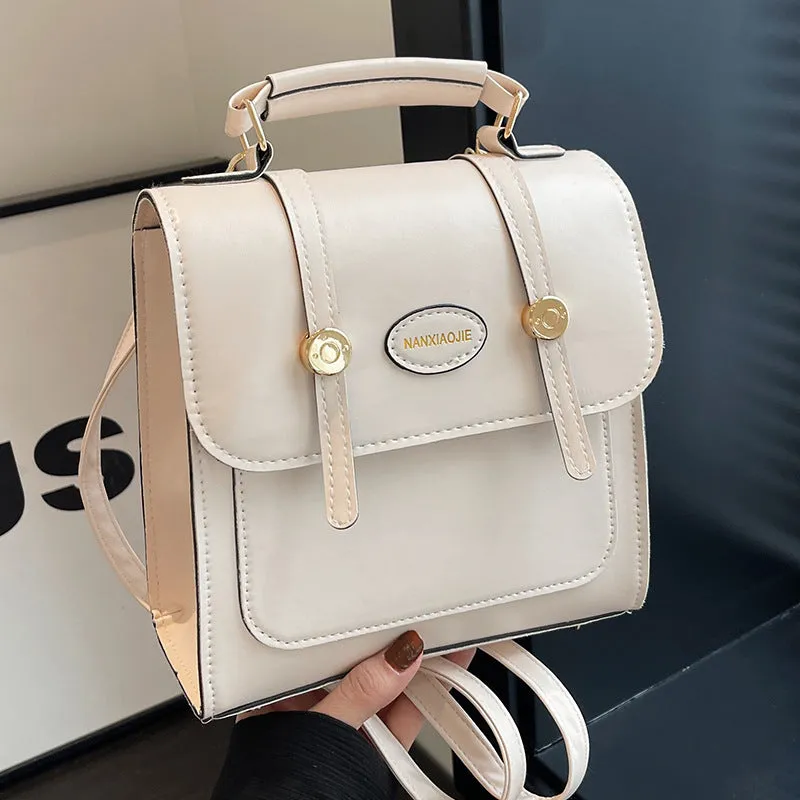 Popular Retro Textured Female Single Portable Backpacks