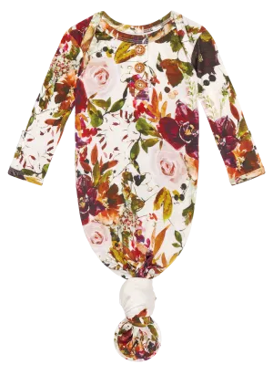 Posh Peanut Corinne Wood Button Knotted Gown