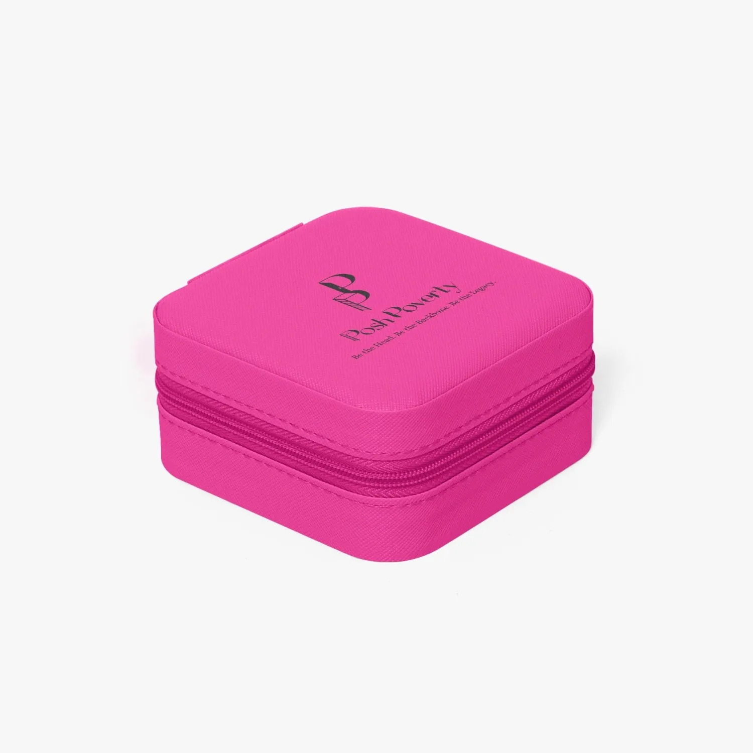 Posh Poverty Faux Leather Travel Jewelry Box Case