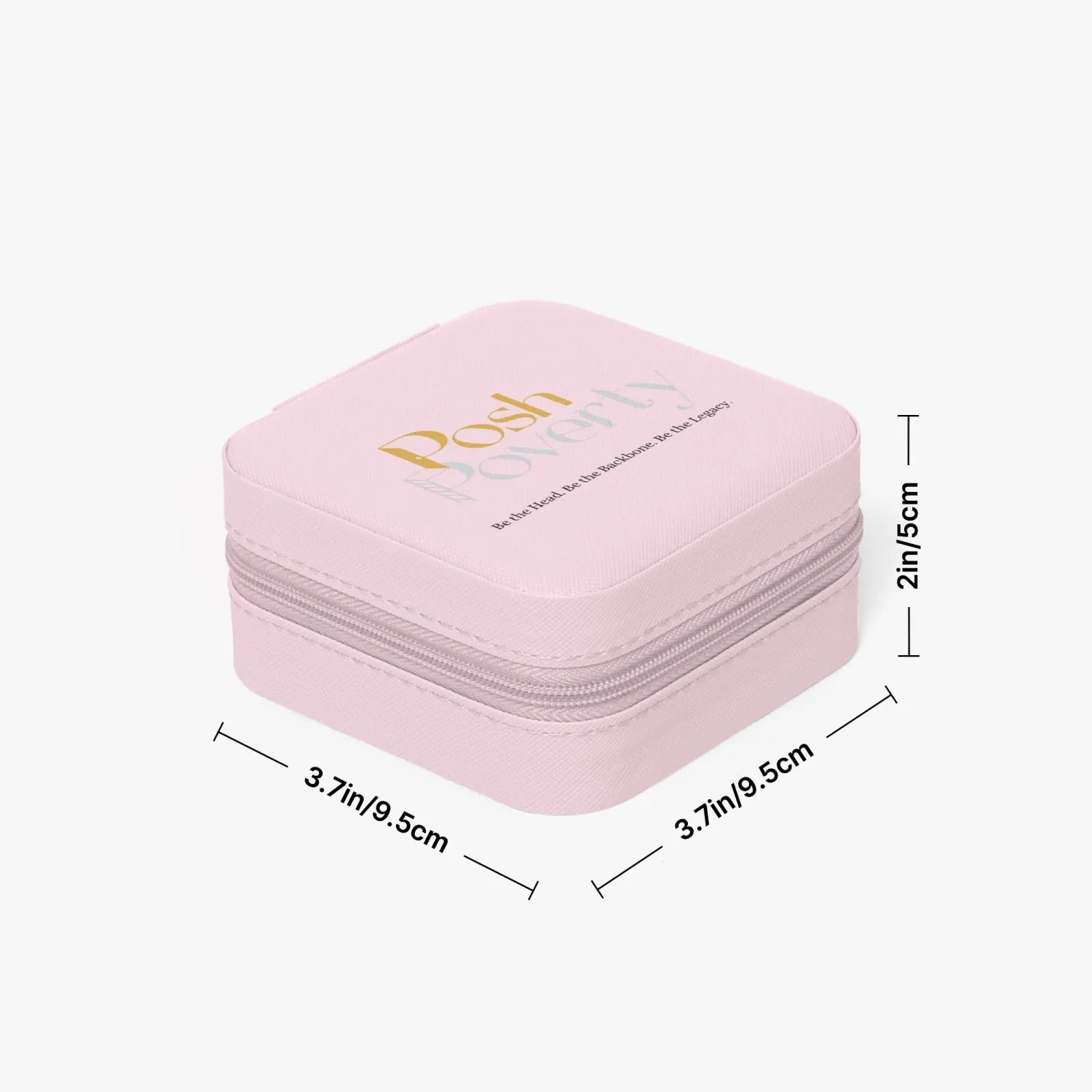 Posh Poverty Faux Leather Travel Jewelry Box Case