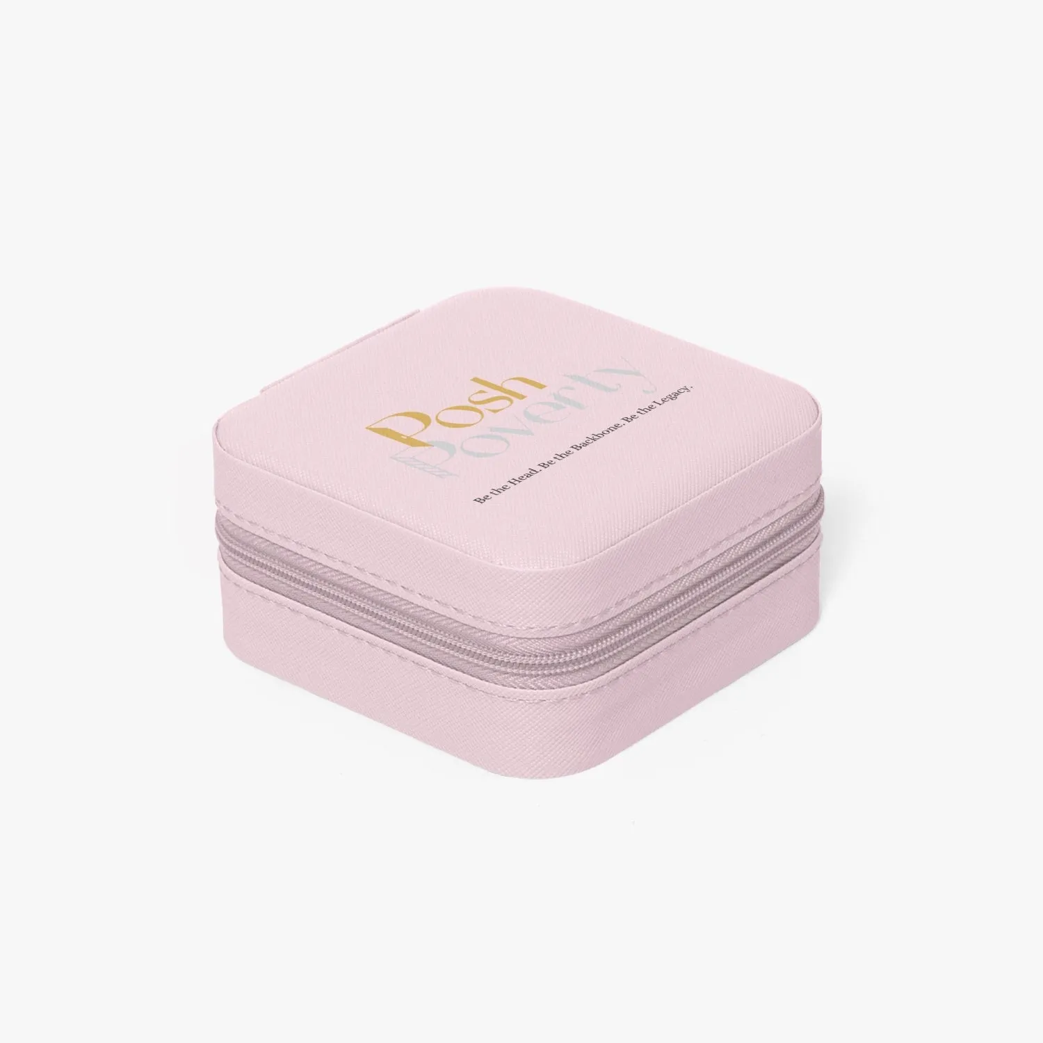 Posh Poverty Faux Leather Travel Jewelry Box Case