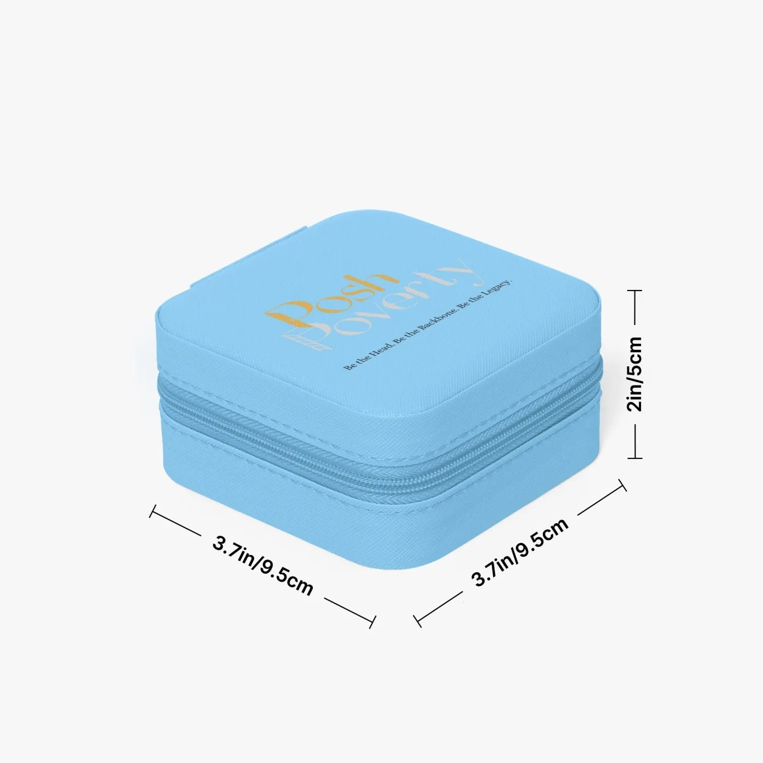 Posh Poverty Faux Leather Travel Jewelry Box Case