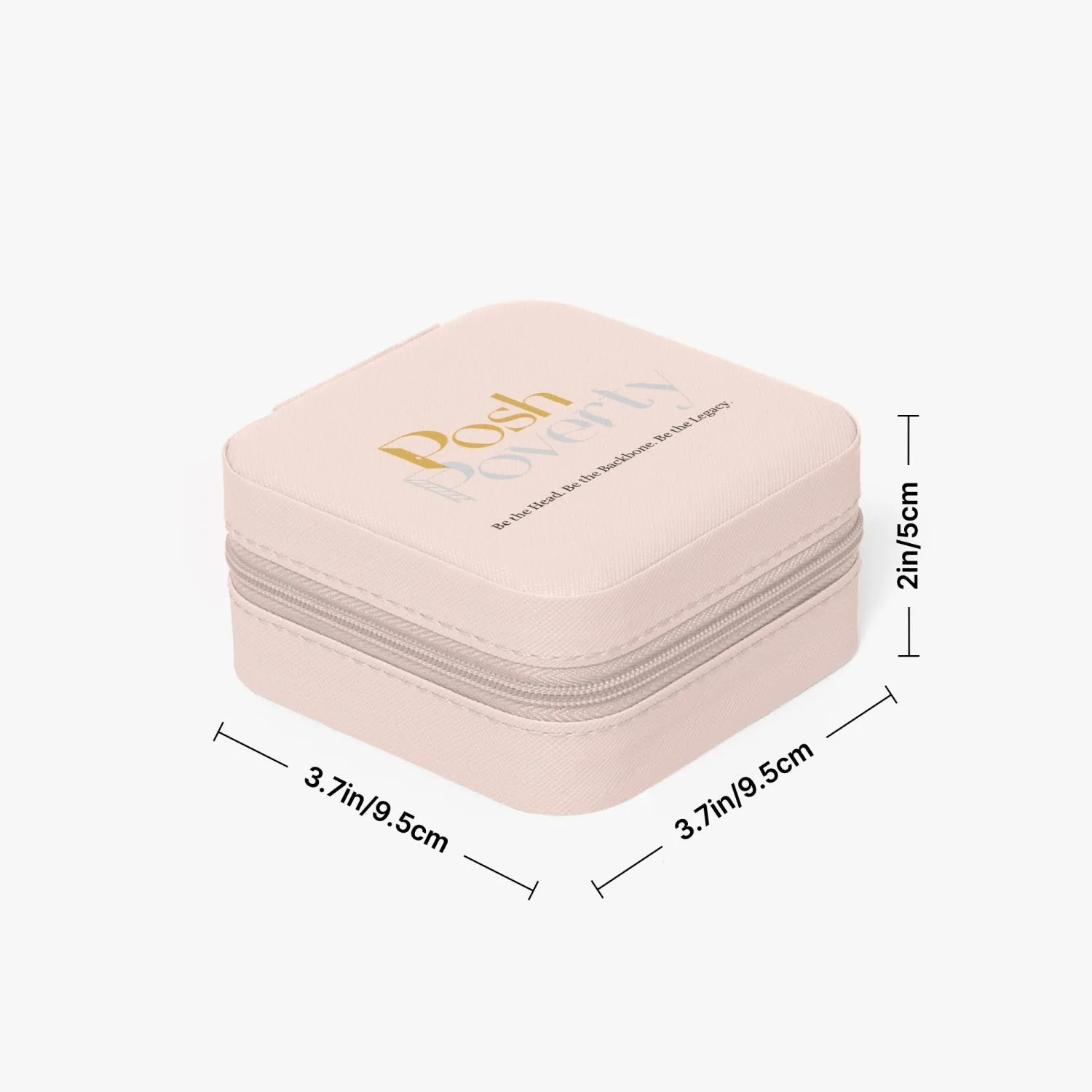 Posh Poverty Faux Leather Travel Jewelry Box Case