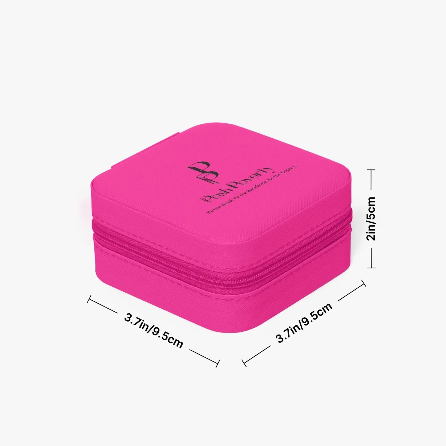 Posh Poverty Faux Leather Travel Jewelry Box Case