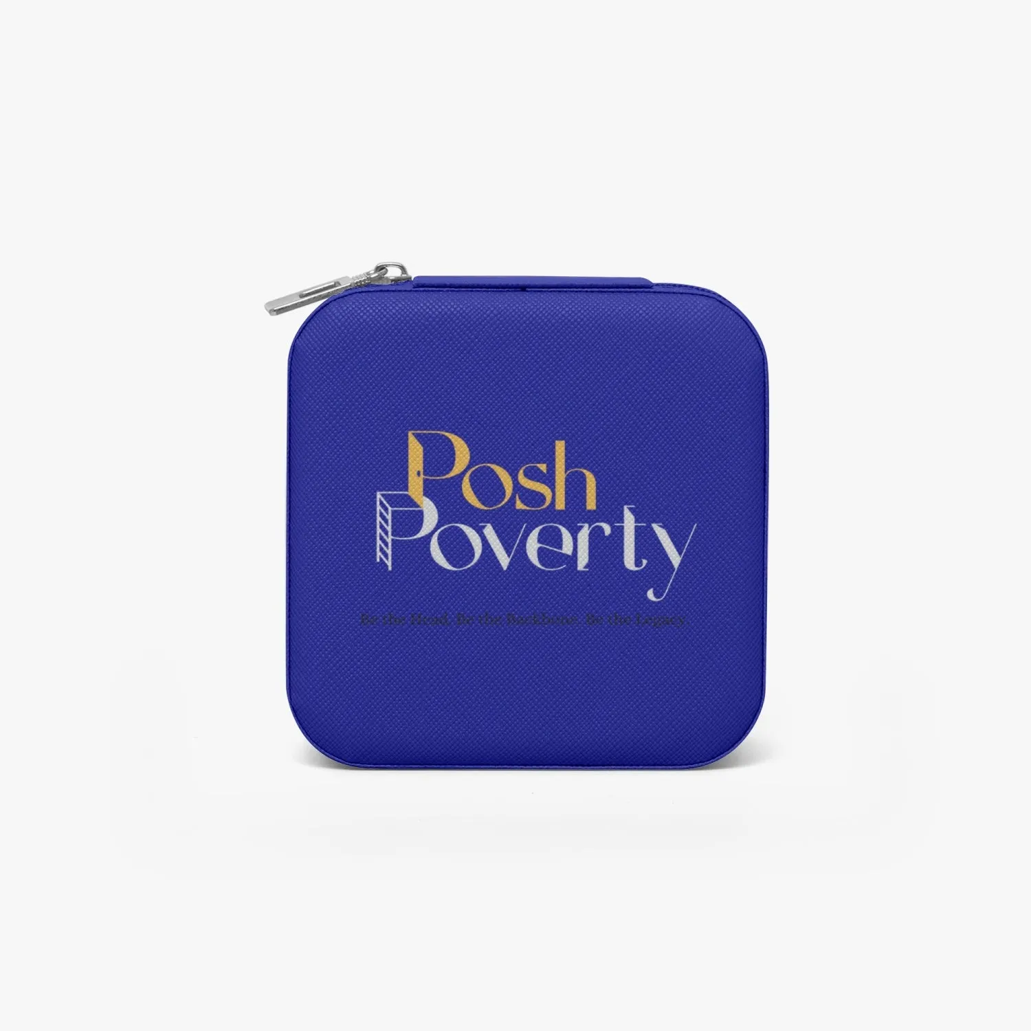 Posh Poverty Faux Leather Travel Jewelry Box Case