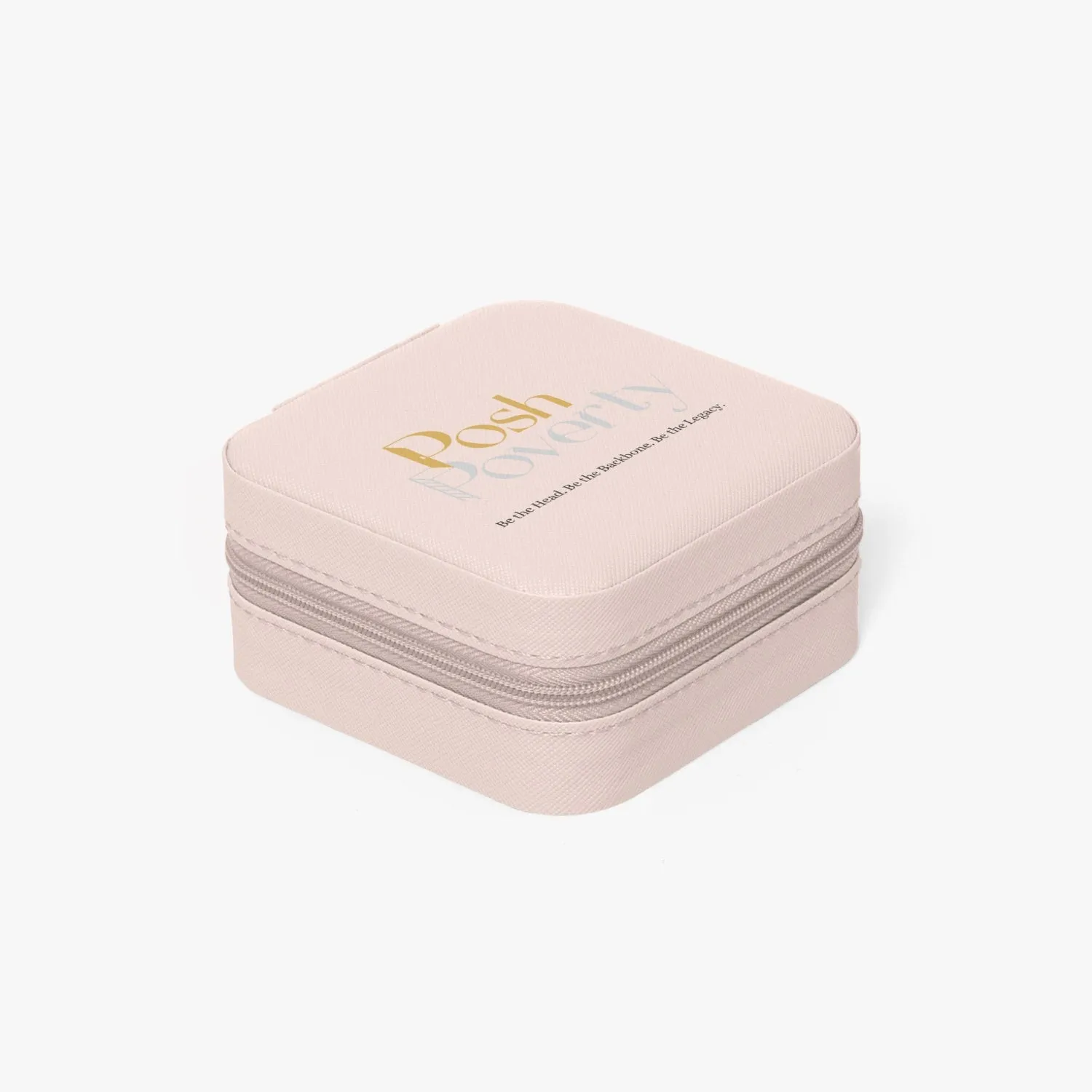 Posh Poverty Faux Leather Travel Jewelry Box Case