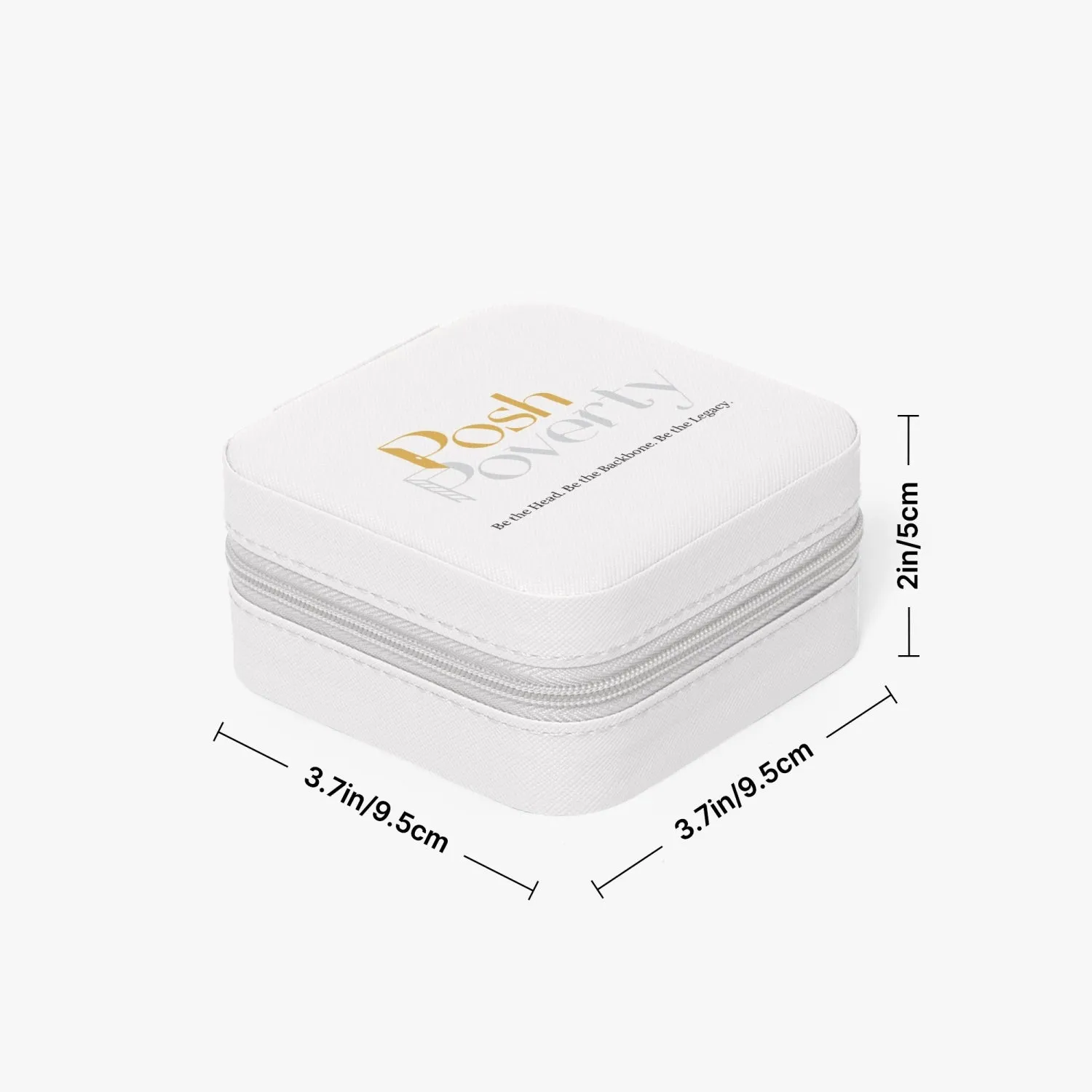 Posh Poverty Faux Leather Travel Jewelry Box Case