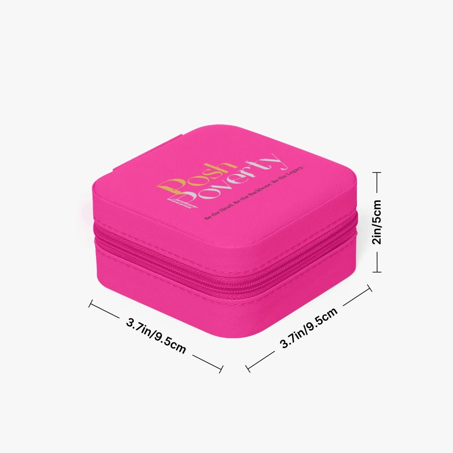 Posh Poverty Faux Leather Travel Jewelry Box Case