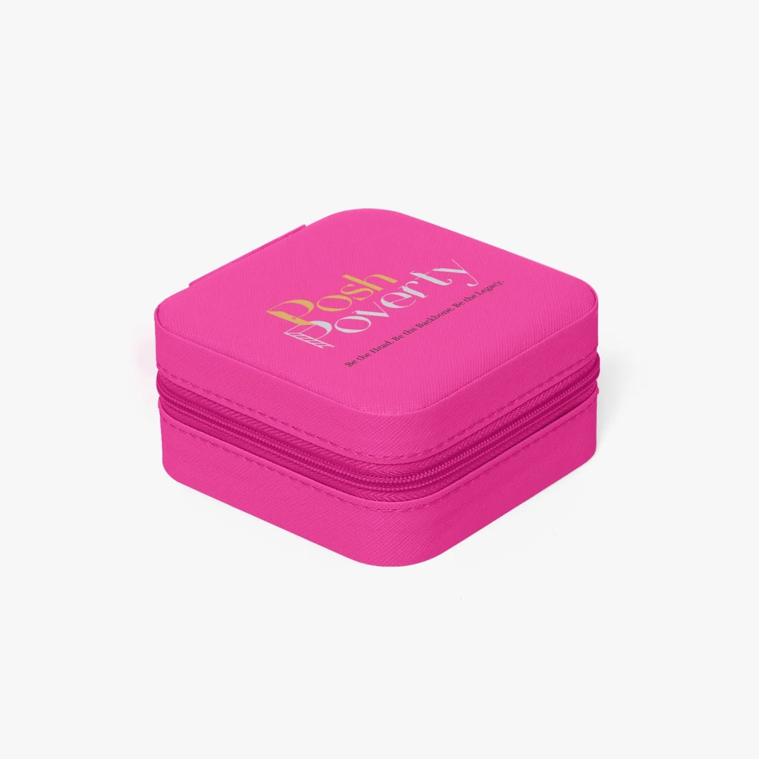 Posh Poverty Faux Leather Travel Jewelry Box Case