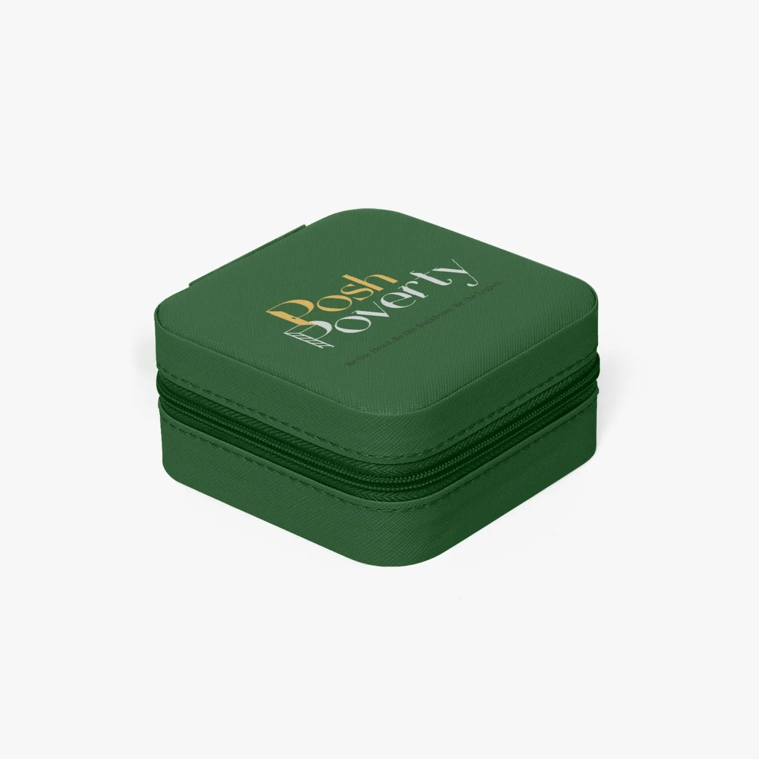Posh Poverty Faux Leather Travel Jewelry Box Case