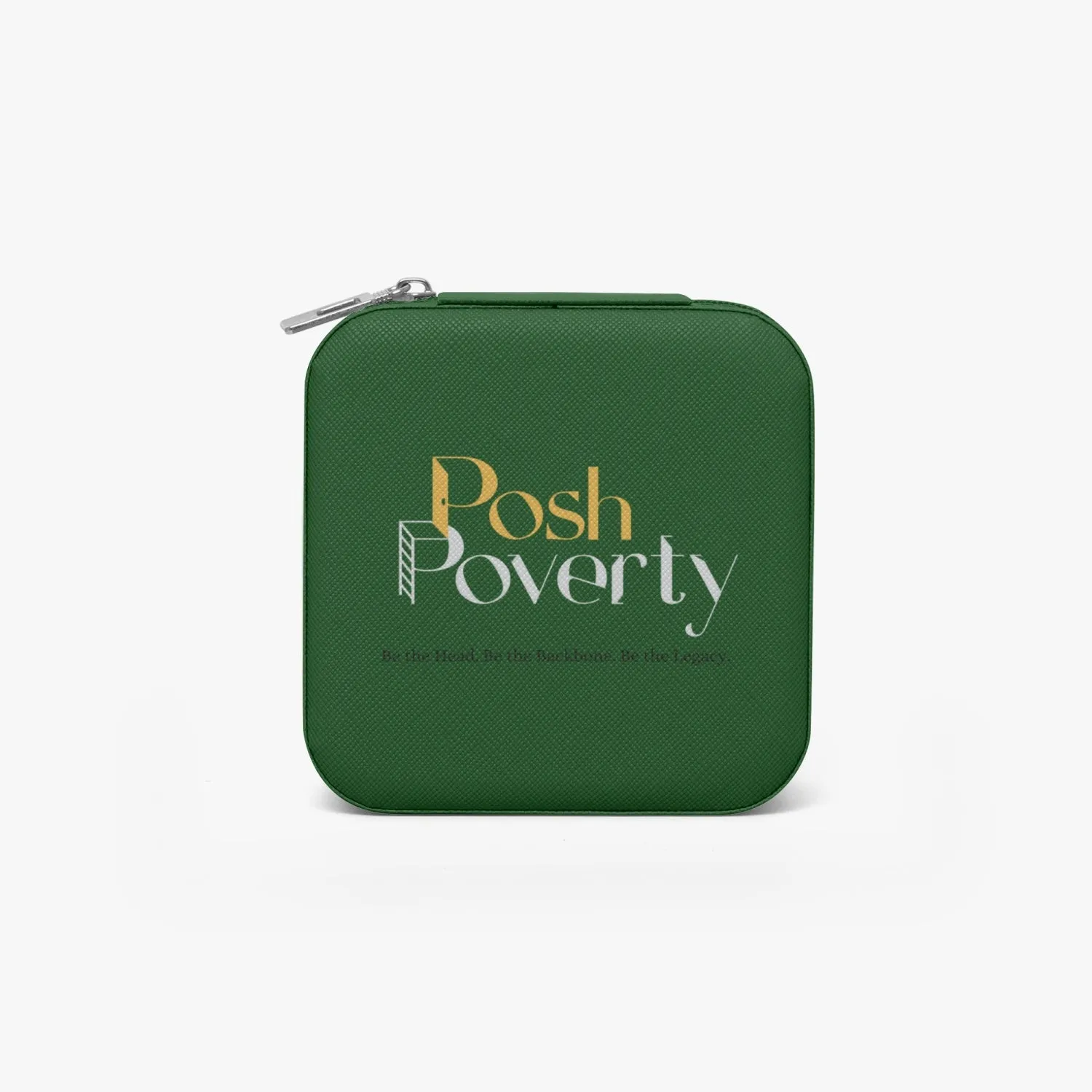Posh Poverty Faux Leather Travel Jewelry Box Case