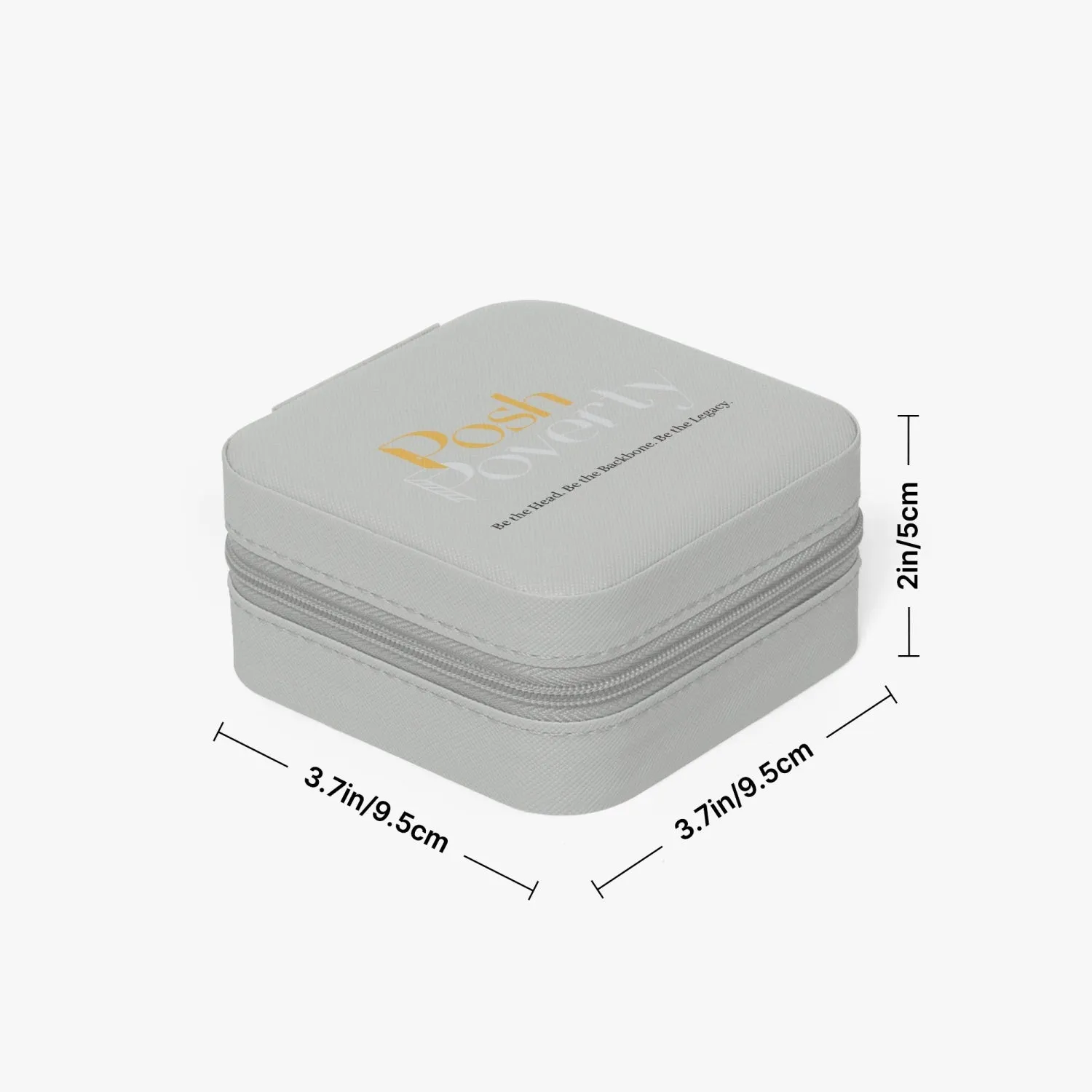Posh Poverty Faux Leather Travel Jewelry Box Case