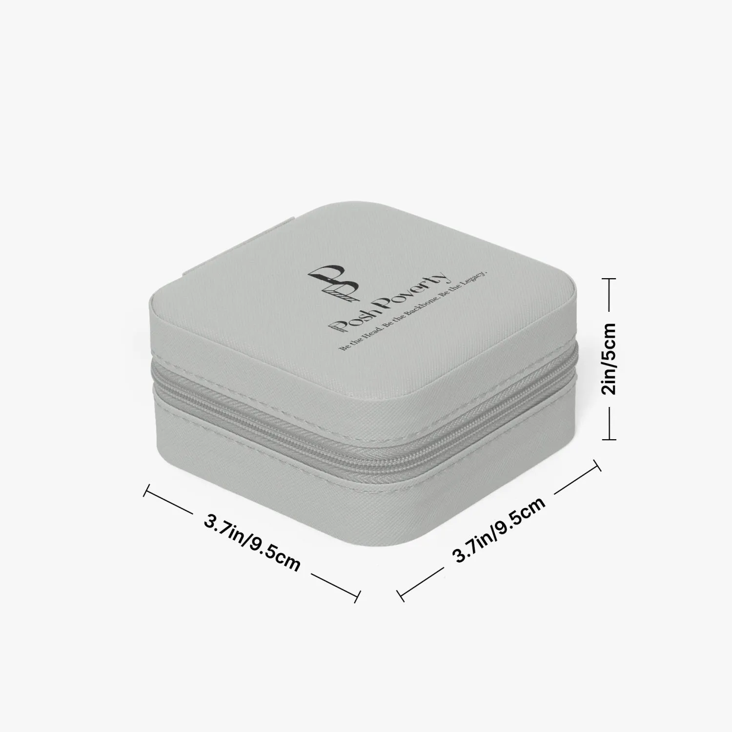Posh Poverty Faux Leather Travel Jewelry Box Case