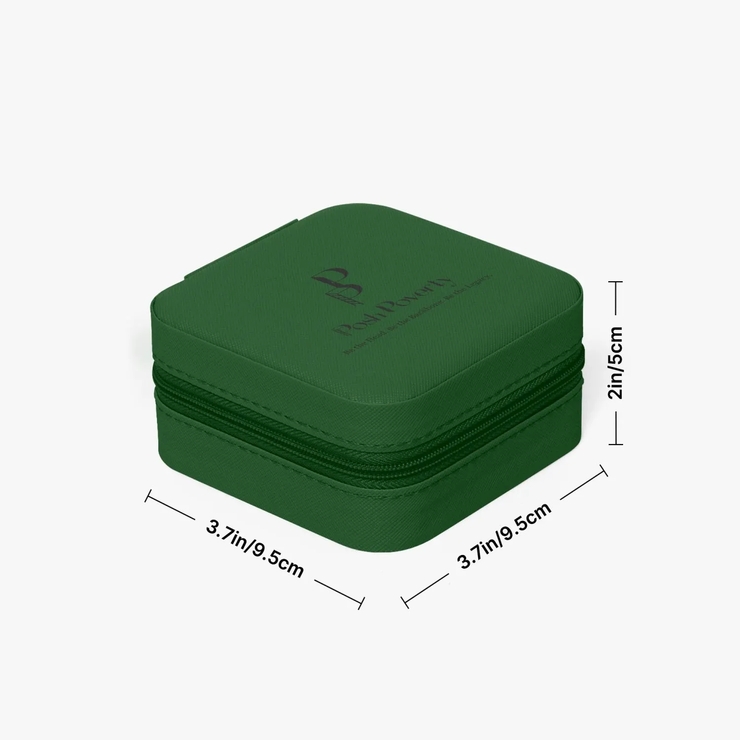 Posh Poverty Faux Leather Travel Jewelry Box Case