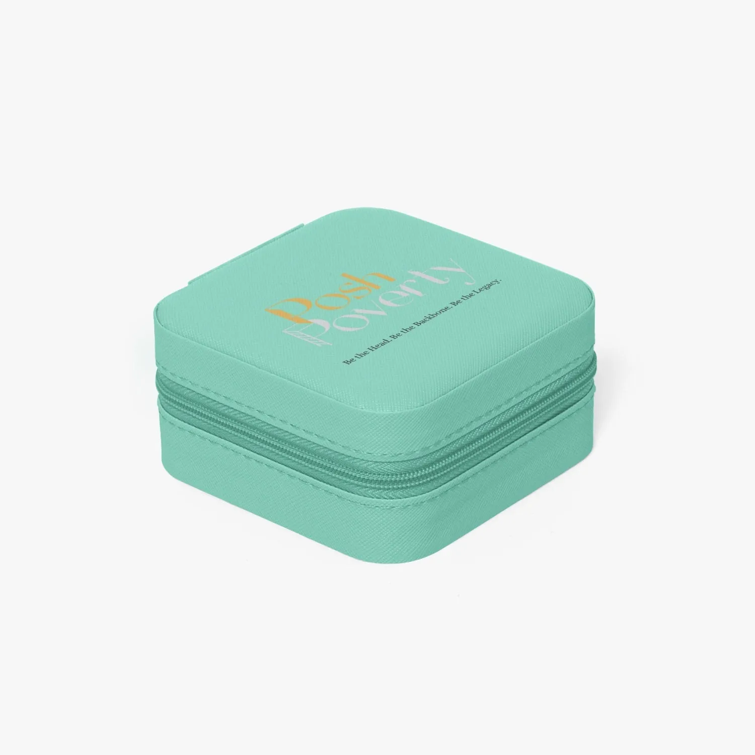 Posh Poverty Faux Leather Travel Jewelry Box Case
