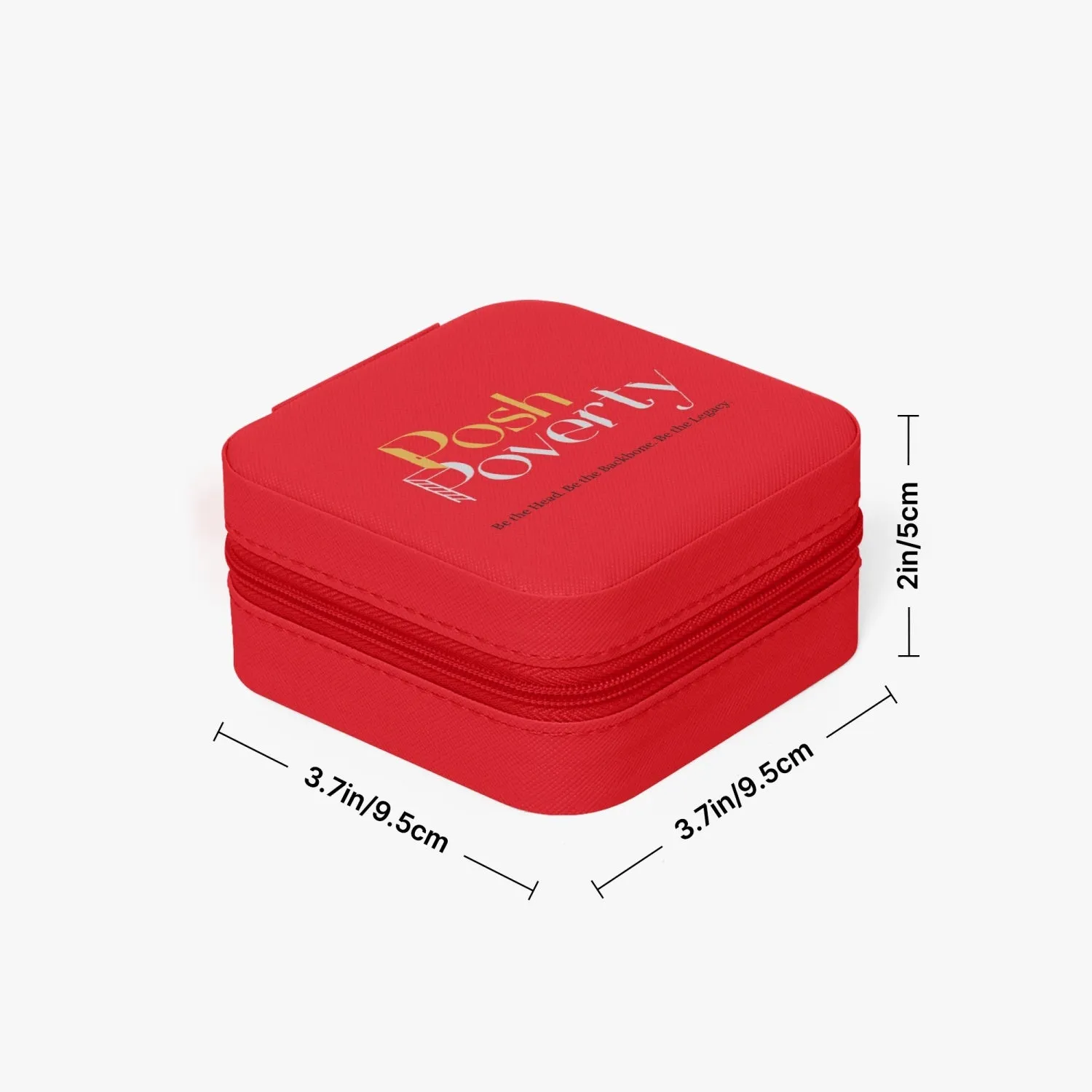 Posh Poverty Faux Leather Travel Jewelry Box Case