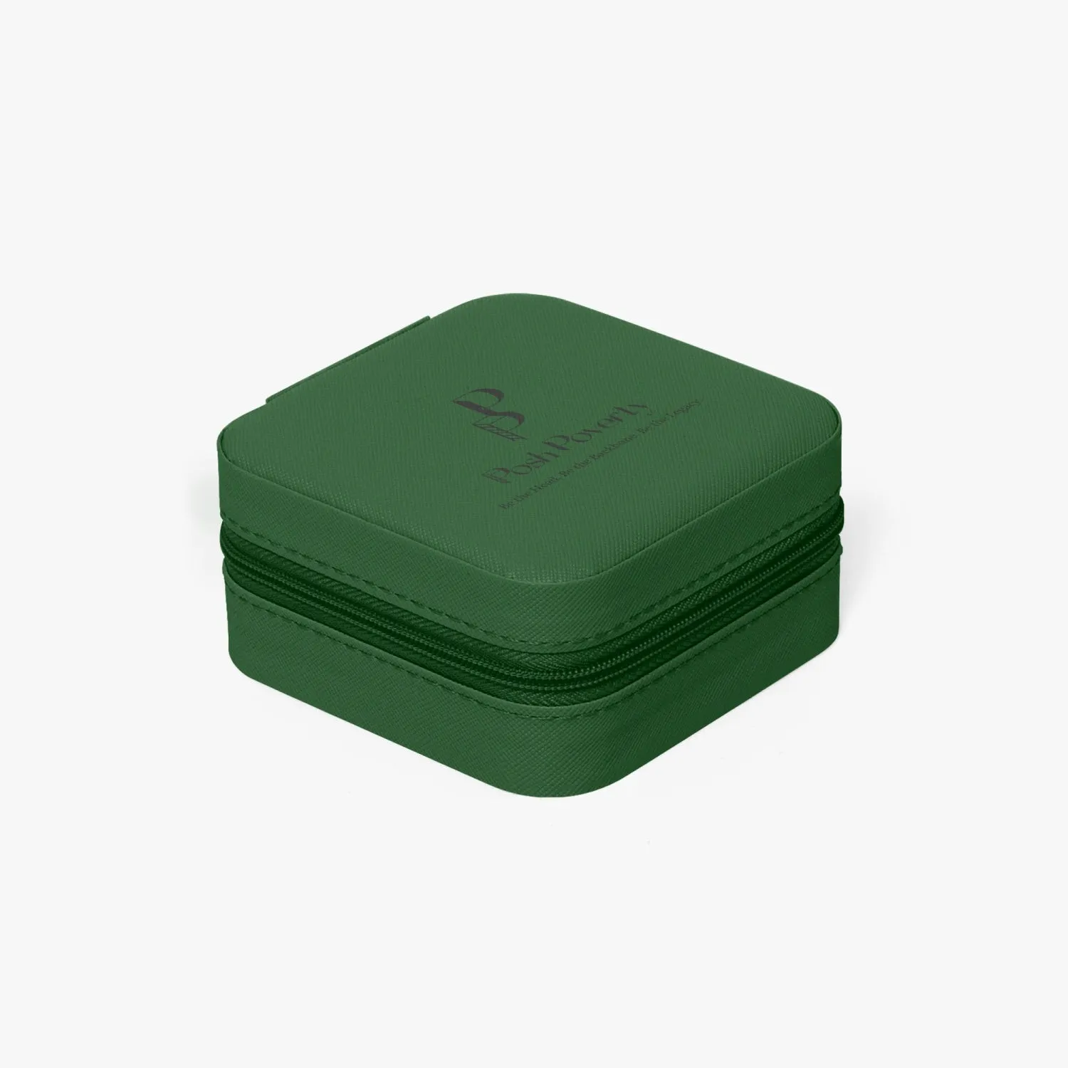 Posh Poverty Faux Leather Travel Jewelry Box Case