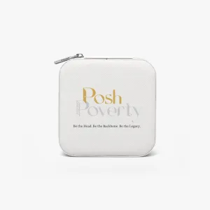 Posh Poverty Faux Leather Travel Jewelry Box Case