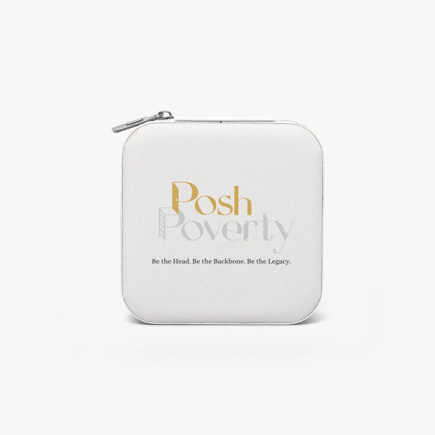 Posh Poverty Faux Leather Travel Jewelry Box Case