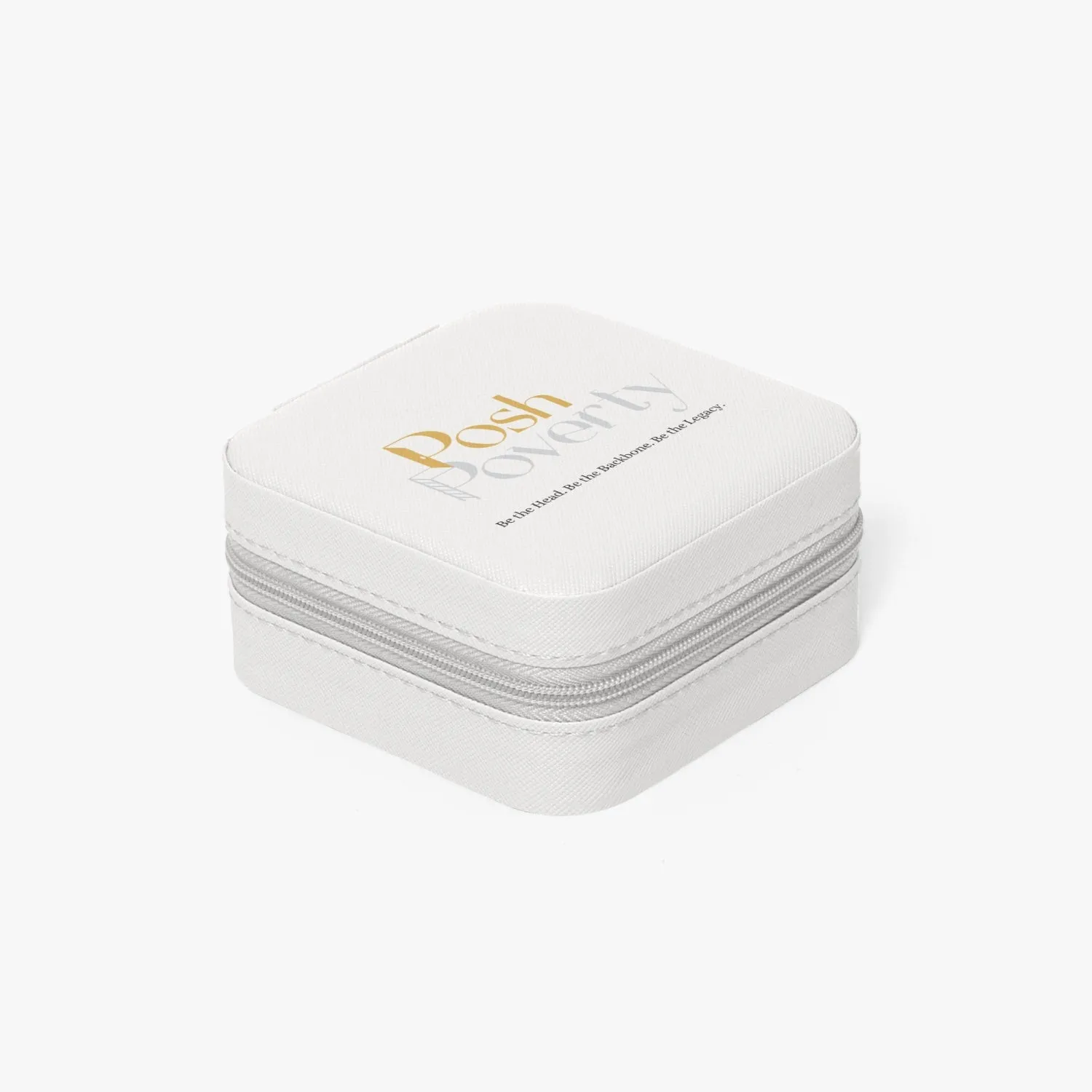 Posh Poverty Faux Leather Travel Jewelry Box Case