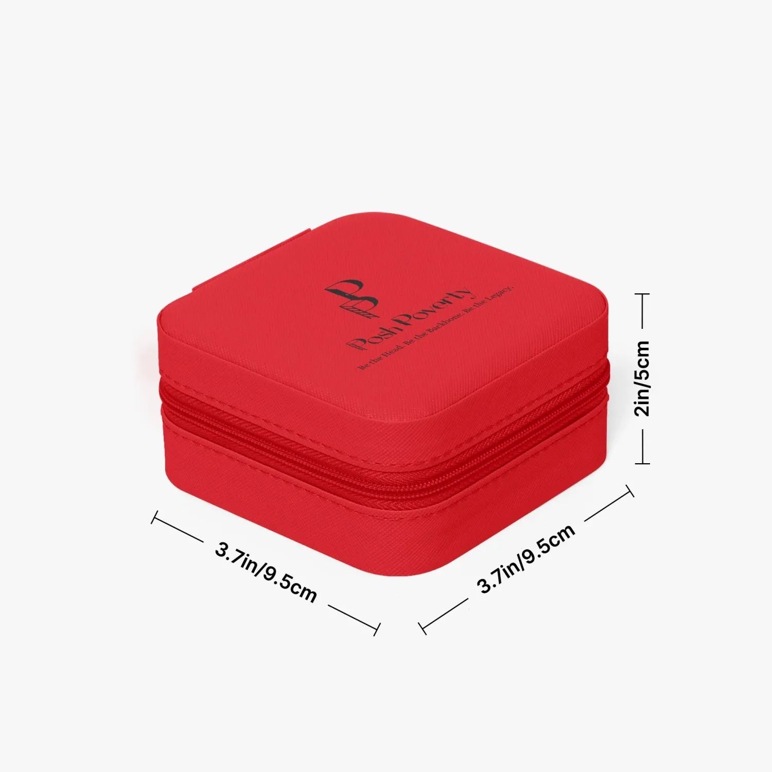 Posh Poverty Faux Leather Travel Jewelry Box Case