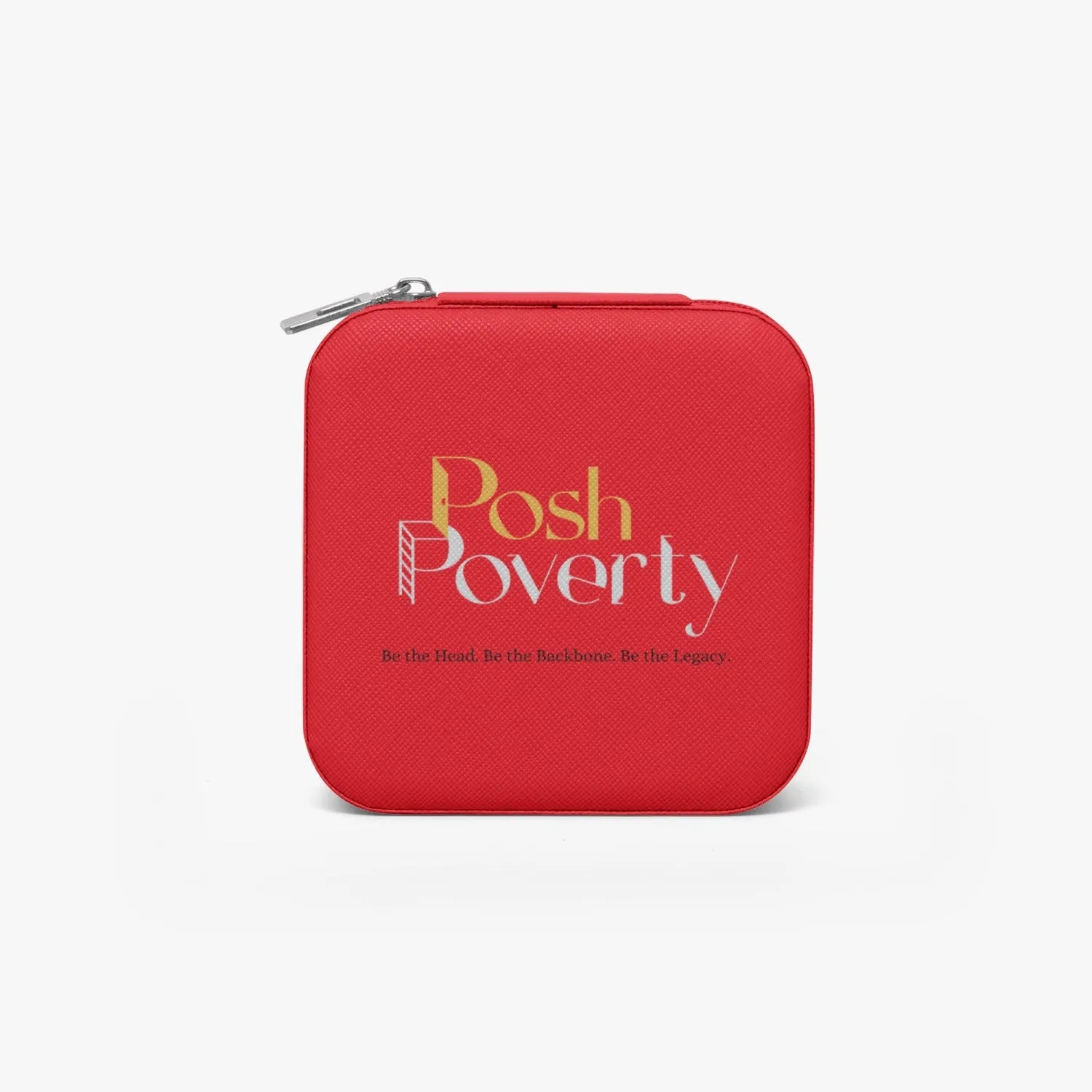 Posh Poverty Faux Leather Travel Jewelry Box Case