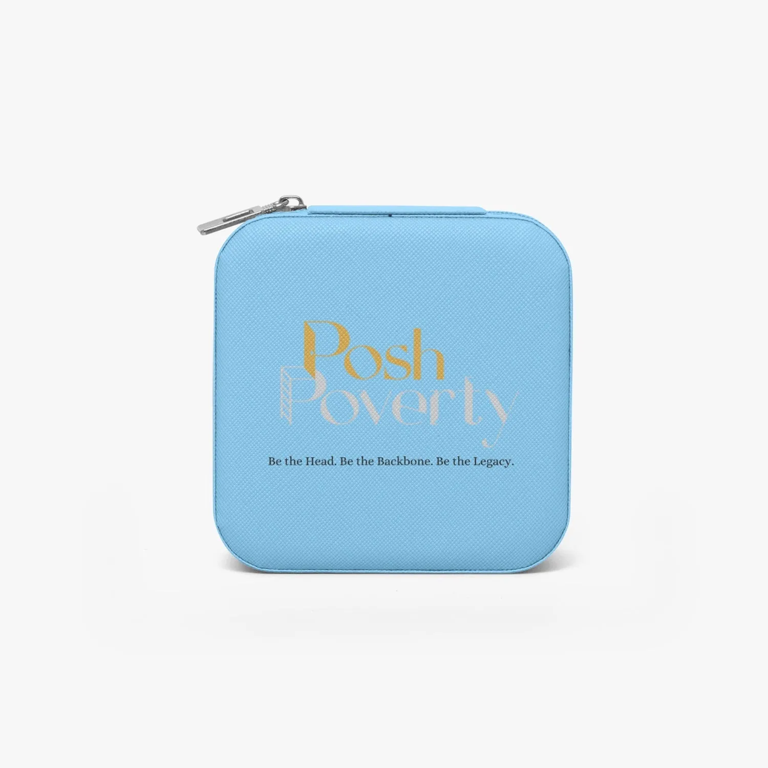 Posh Poverty Faux Leather Travel Jewelry Box Case