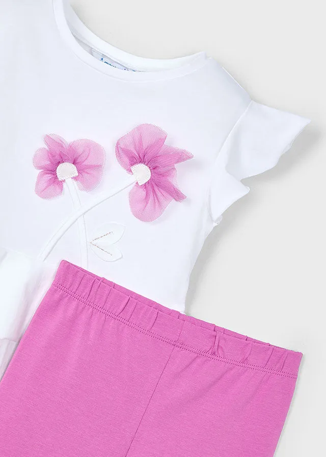 Pre-Order Mayoral 3704 Orchid Frilled Leggings Set