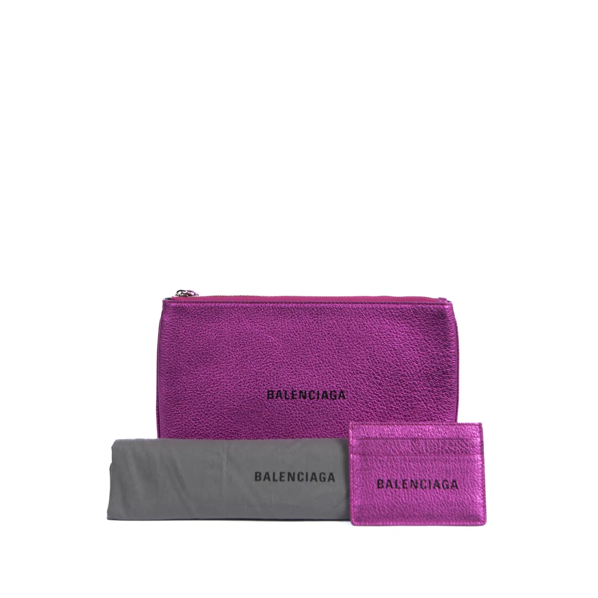 Pre-Owned Balenciaga Everyday Logo Pouch