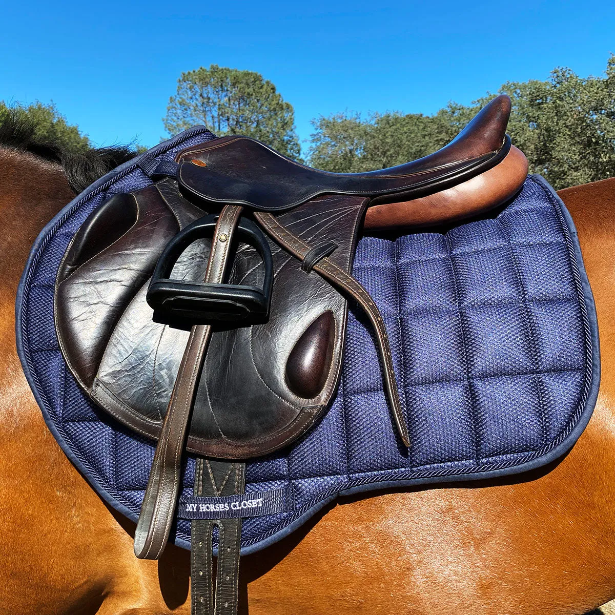 Pro Line 3D Air Mesh Jump AP Saddle Pad Navy Blue