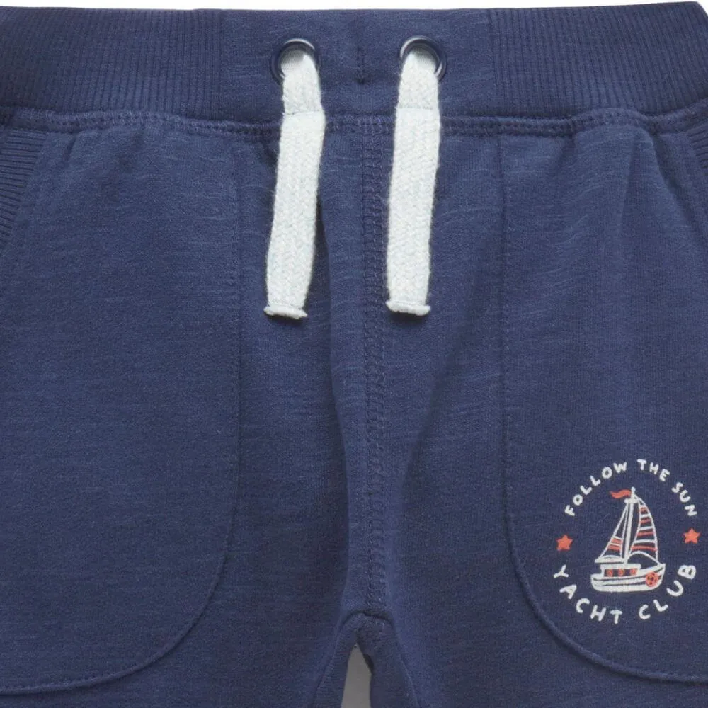 Purebaby Slouchy Pants, Navy