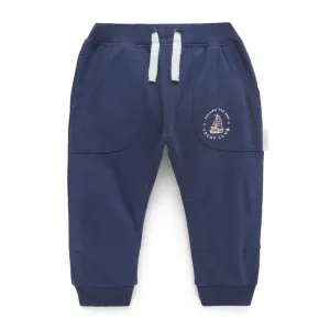 Purebaby Slouchy Pants, Navy