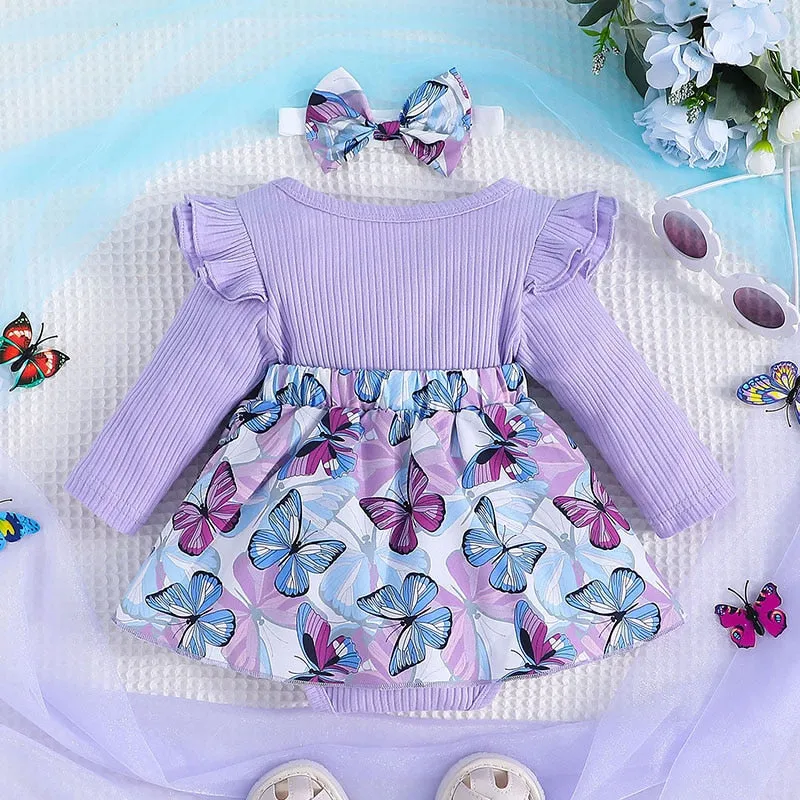Purple Butterfly Bodysuit