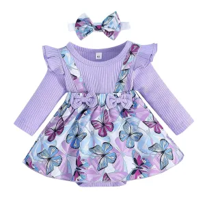 Purple Butterfly Bodysuit