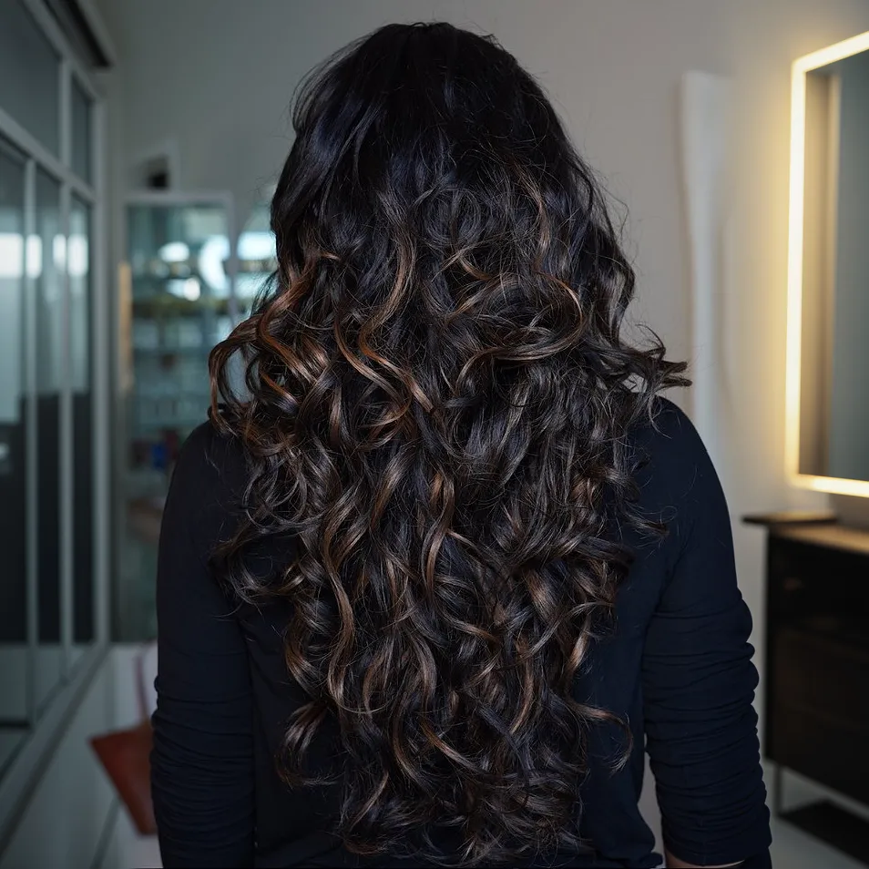 Put On ＆ Go Glueless Black with Blonde Highlights Wave Wig