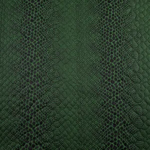 Quilted Fabric, Reptile Print, Green